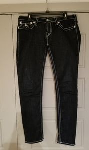 True Religion Big T Skinny Flap Jean's Sz 31X31